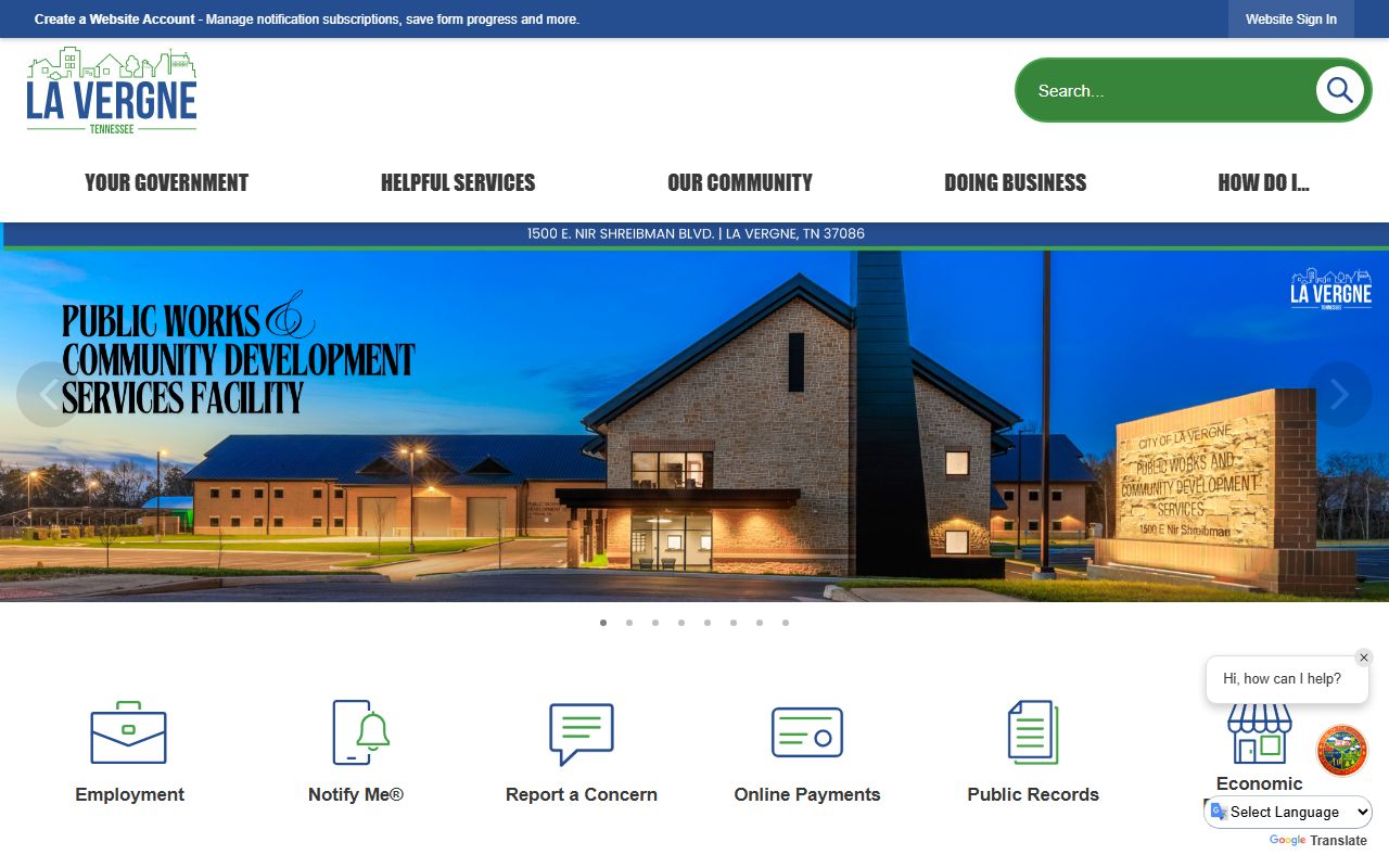 La Vergne Family Court Records county court access and city resources