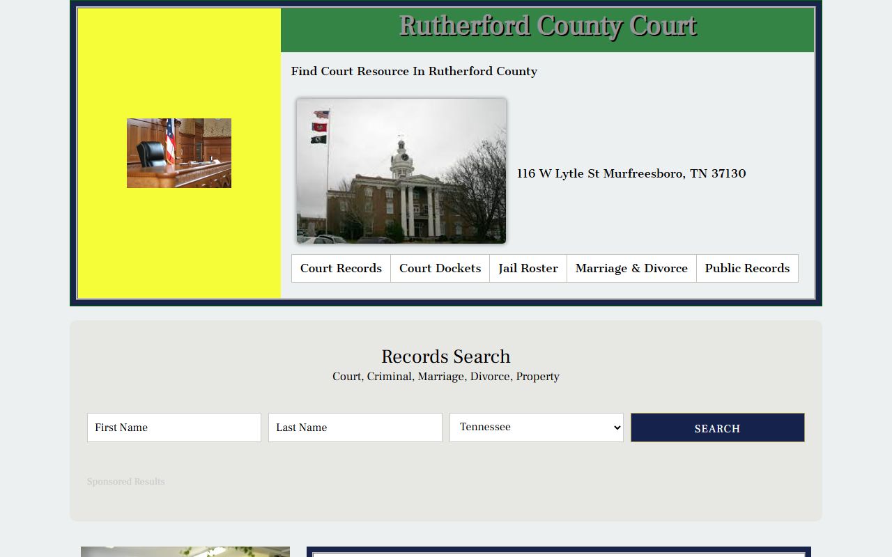 La Vergne Family Court Records and Rutherford County court access