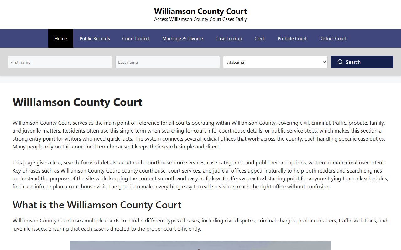 Spring Hill Family Court Records county resource image