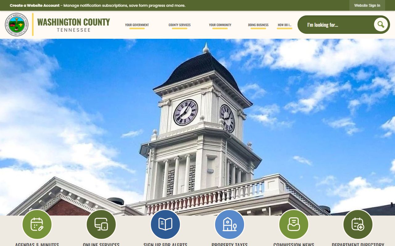 Washington County Family Court Records resource from the county government site